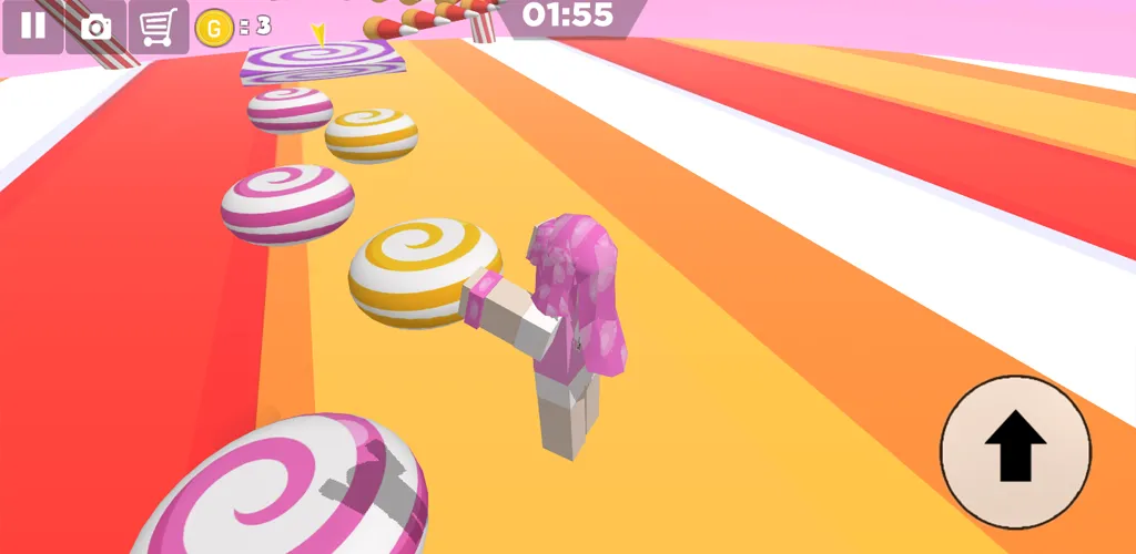 Candy Parkour Sweet girl — Взломанная версия (Много денег и без рекламы) — скриншот 3