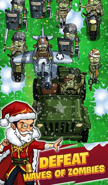 Zombie War Idle Defense Game Mod APK Много денег и кристаллов — Скачать на Андроид — скриншот 4