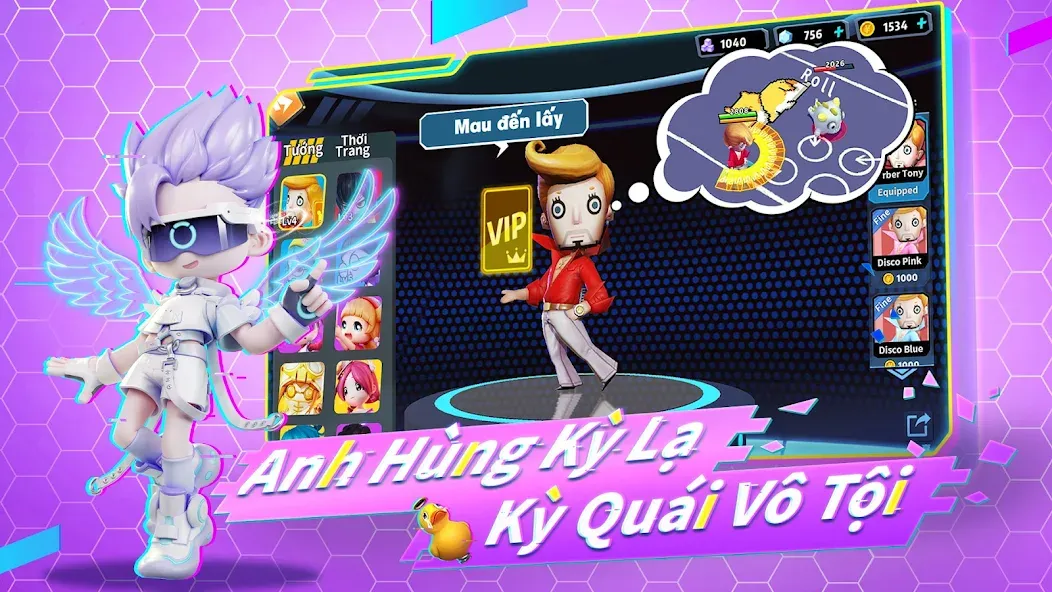 Đấu Trường Kỳ Lạ - Gzone MOD APK на Android — Много денег — скриншот 2