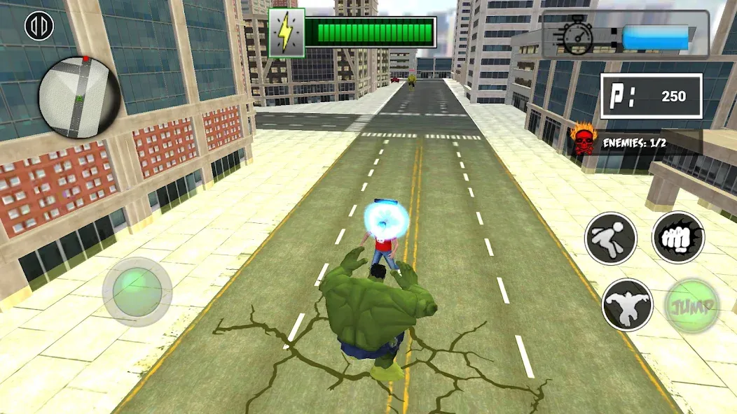 Monster Superhero: Green Fight MOD — Много денег на Андроид — скриншот 3