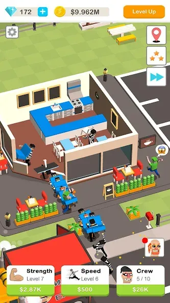 Idle Robbery MOD APK на Android — Много денег — скриншот 1