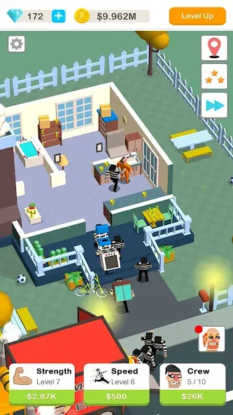 Idle Robbery MOD APK на Android — Много денег — скриншот 3