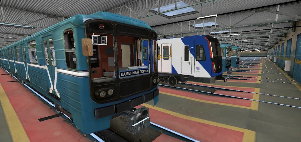Скачать Minsk Subway Simulator на Андроид — Все поезда разблокированы — скриншот 1