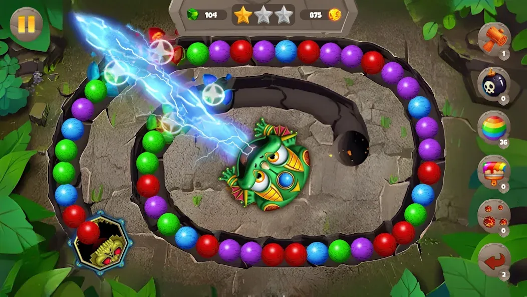 Скачать взломанную Marble Bubbles: Blast Pop Game — Много монет — скриншот 5