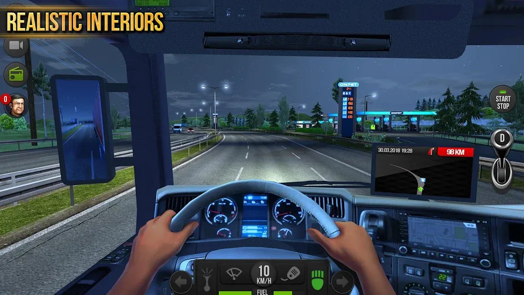 Truck Simulator : Europe MOD APK — Много денег — скриншот 4