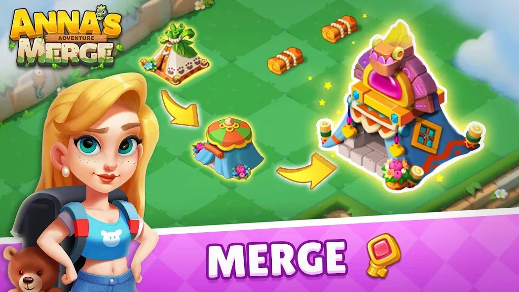 Скачать Anna's Merge Adventure с модом — Много денег — скриншот 2