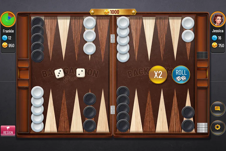 Скачать Backgammon Plus - Board Game на телефон — Много денег и без рекламы — скриншот 1
