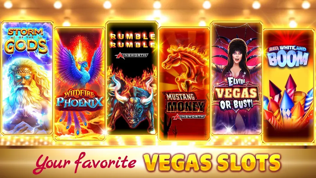 Взломанная Hit it Rich! Casino Slots Game на Андроид — Много денег и монет — скриншот 1