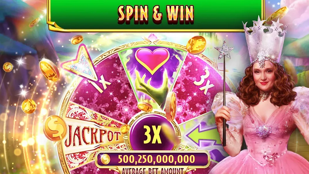 Wizard of Oz Slots Games на Андроид — Взлом на много денег — скриншот 4