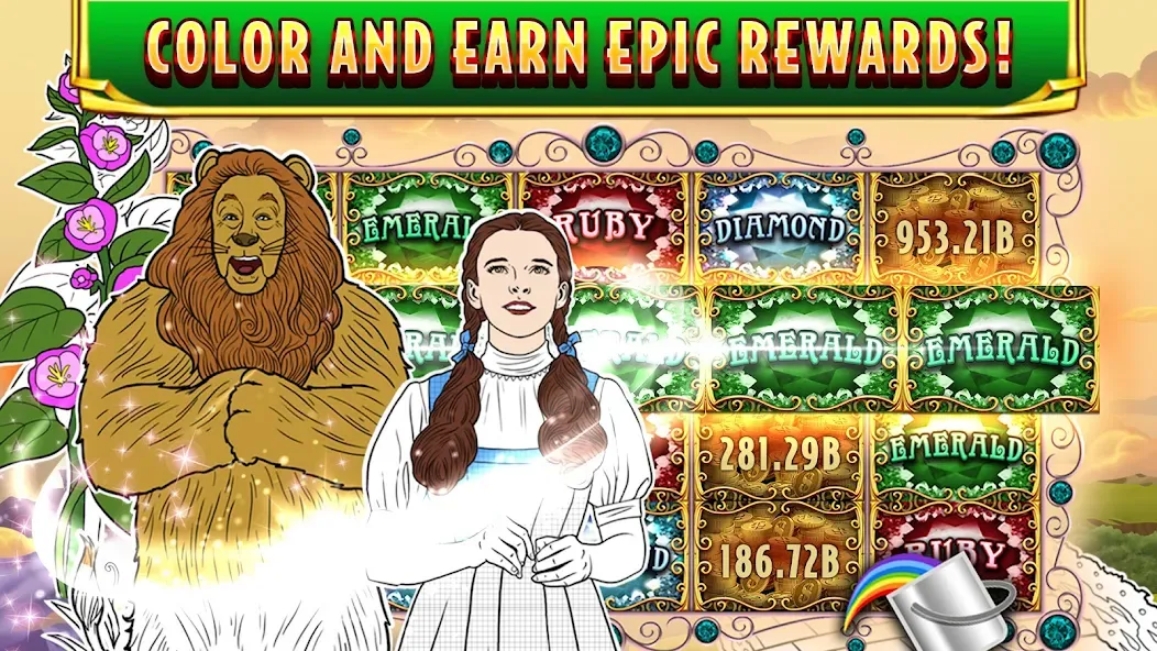 Wizard of Oz Slots Games на Андроид — Взлом на много денег — скриншот 5