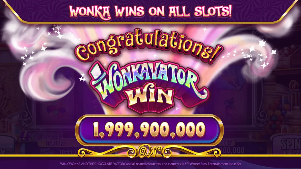Скачать взлом Willy Wonka Vegas Casino Slots на Андроид — Много монет — скриншот 1