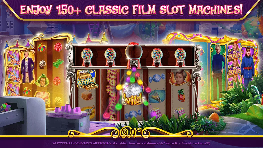 Скачать взлом Willy Wonka Vegas Casino Slots на Андроид — Много монет — скриншот 3