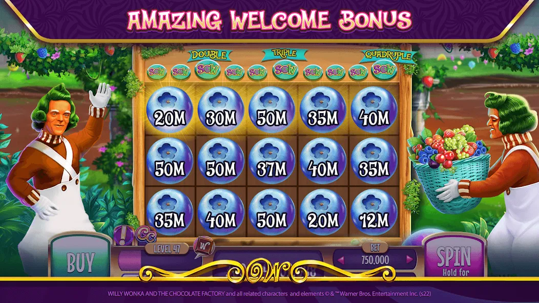 Скачать взлом Willy Wonka Vegas Casino Slots на Андроид — Много монет — скриншот 5