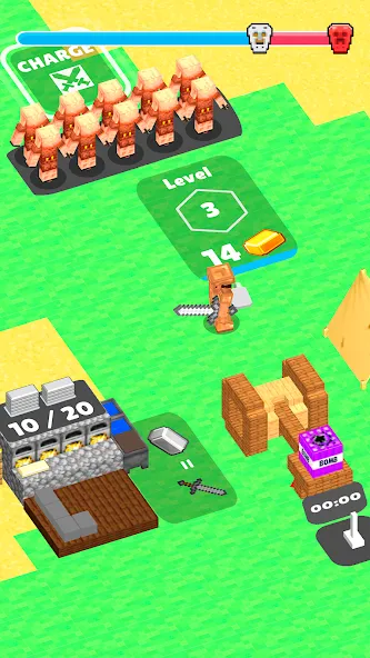 Взломанная Craft Commander – Mine & Build на Андроид — Много денег и бесконечные ресурсы — скриншот 1