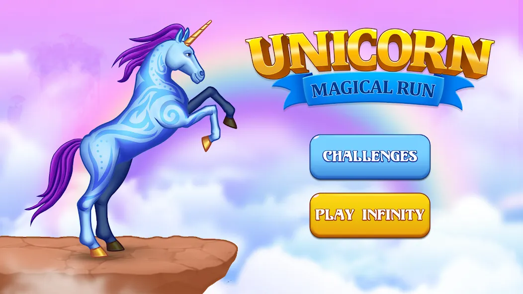 Скачать Unicorn Dash: Magical Run с модом — Много денег и кристаллов — скриншот 1
