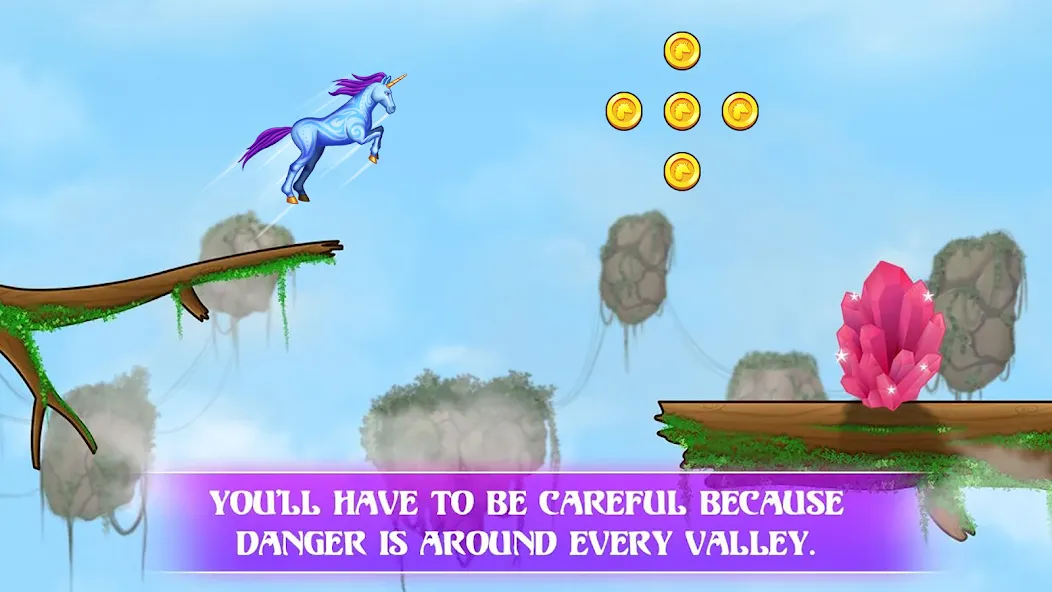 Скачать Unicorn Dash: Magical Run с модом — Много денег и кристаллов — скриншот 5
