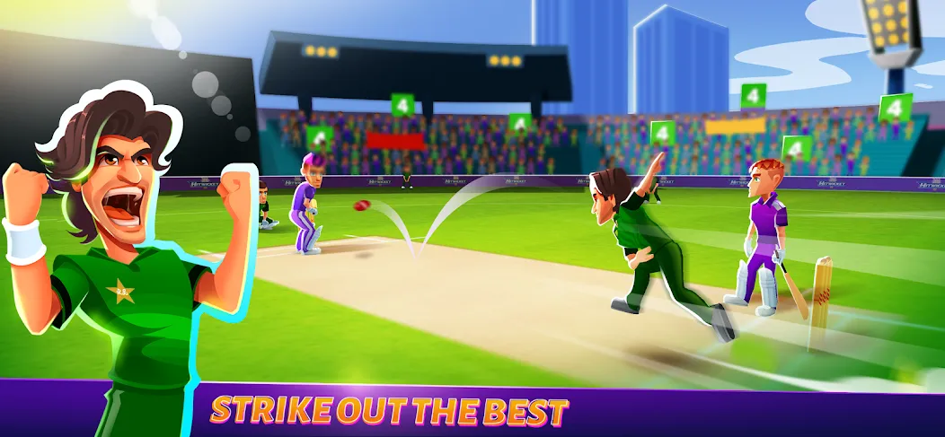 Взломанная Hitwicket An Epic Cricket Game на Андроид — Много денег и золота — скриншот 3