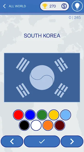 Скачать The Flags of the World Quiz на Android — Все открыто — скриншот 2