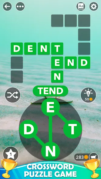 Word Cross: Offline Word Games — Взломанная версия (Бесплатные подсказки) — скриншот 5