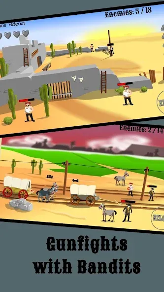 Скачать El Gringo: Wild West Cowboy на Андроид — Много денег и бесконечные патроны — скриншот 5