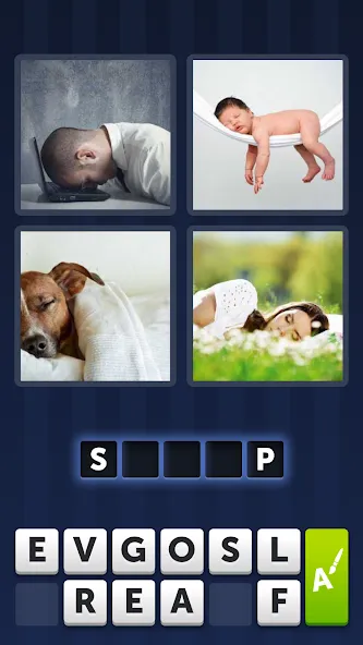 Взломанная 4 Pics 1 Word на Андроид — Взлом на много денег и подсказок — скриншот 5