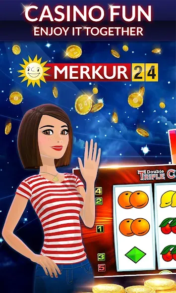Merkur24 – Slots & Casino (Мод Много денег и фишек) — скриншот 1 Merkur24 – Slots & Casino (Мод Много денег и фишек) — скриншот 1