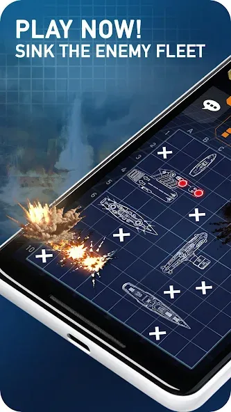 Скачать Fleet Battle - Sea Battle на Android — Много денег и без рекламы — скриншот 1