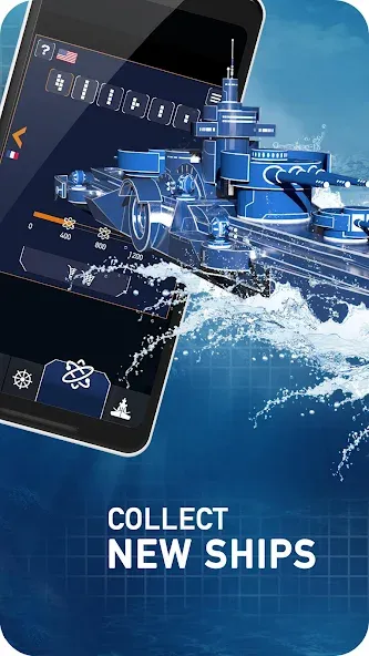 Скачать Fleet Battle - Sea Battle на Android — Много денег и без рекламы — скриншот 5