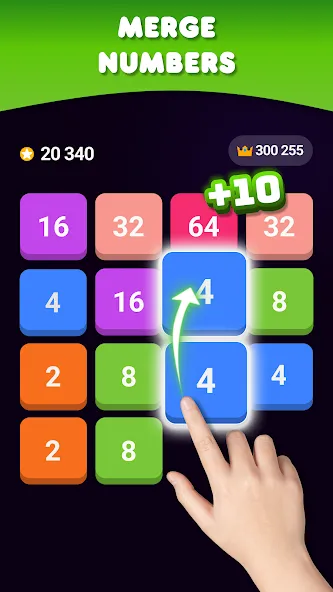 2048: Puzzle Game! Merge Block — Мод: Много денег — скриншот 1