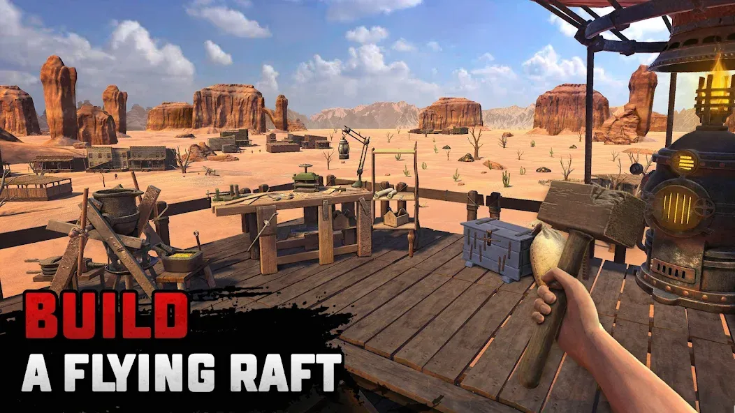 Скачать Raft® Survival: Desert Nomad на Android — Много денег и ресурсов — скриншот 2