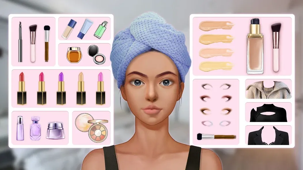 Скачать Makeup Stylist: Makeup Game MOD APK — Много денег и всё разблокировано — скриншот 1