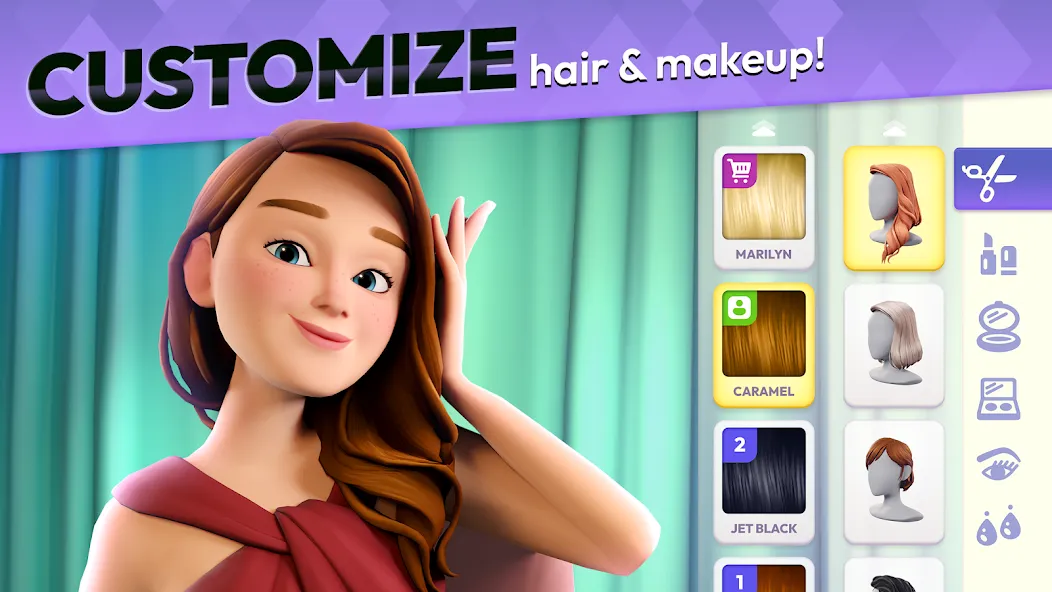 Makeover Match - Fashion Game на Андроид — Мод Много денег — скриншот 1