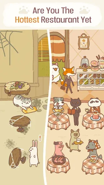 Animal Restaurant MOD — Много денег на Андроид — скриншот 2 Animal Restaurant MOD — Много денег на Андроид — скриншот 2