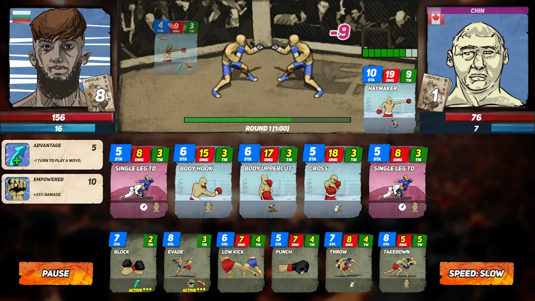 Взломанная MMA Rivals на Андроид — Много денег — скриншот 2