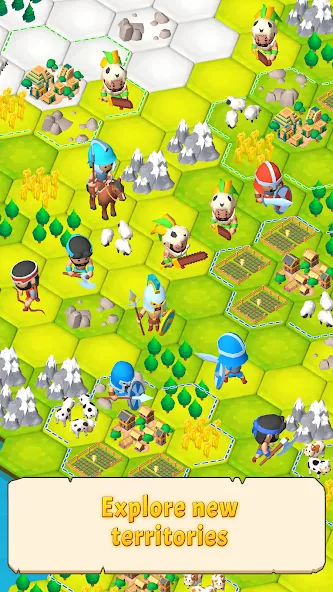 Взлом Civilization Hex: Tribes Rise — Много денег и ресурсов — скриншот 1