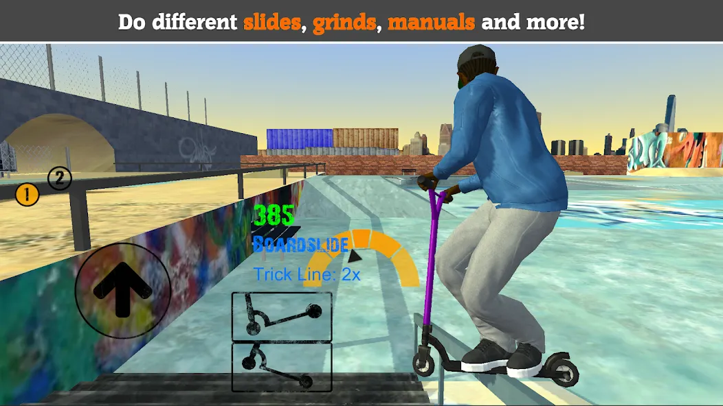 Scooter FE3D 2 MOD — Все самокаты разблокированы на Андроид — скриншот 1