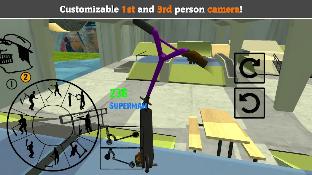 Scooter FE3D 2 MOD — Все самокаты разблокированы на Андроид — скриншот 2