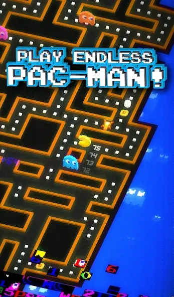 Скачать взломанную PAC-MAN 256 - Endless Maze — Много денег — скриншот 1