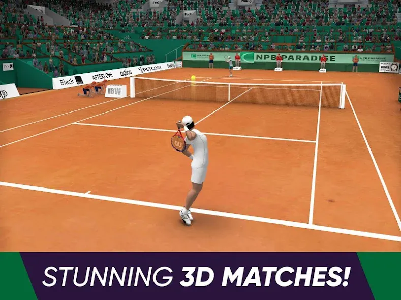 Скачать Tennis World Open 2024 - Sport на телефон — Много денег — скриншот 3
