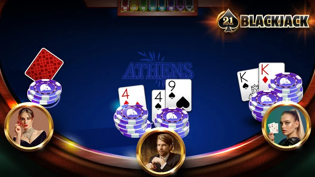Скачать BlackJack 21 - Online Casino — Модификация Много денег — скриншот 1