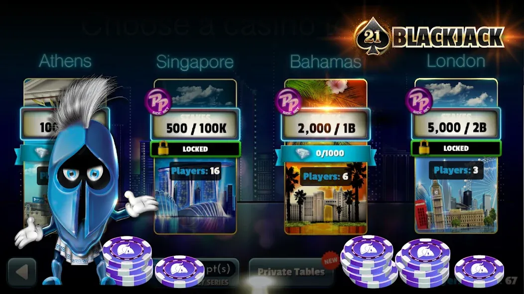 Скачать BlackJack 21 - Online Casino — Модификация Много денег — скриншот 2