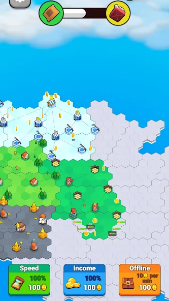 Скачать взлом Factory World: Connect Map на Андроид — Много денег — скриншот 4