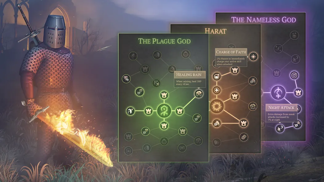 Взломанная Grim Soul: Dark Survival RPG на Андроид — Много энергии и бессмертие — скриншот 4