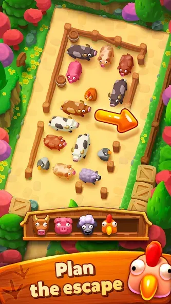 Farm Jam: Animal Parking Game MOD APK — Много денег и без рекламы — скриншот 4