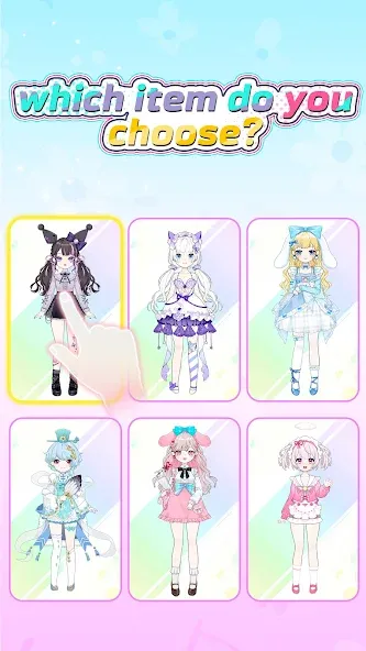 Скачать Dress Up! Shining Anime Star — Последняя версия (Много денег и все наряды разблокированы) — скриншот 3