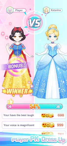 Скачать Dress Up! Shining Anime Star — Последняя версия (Много денег и все наряды разблокированы) — скриншот 5