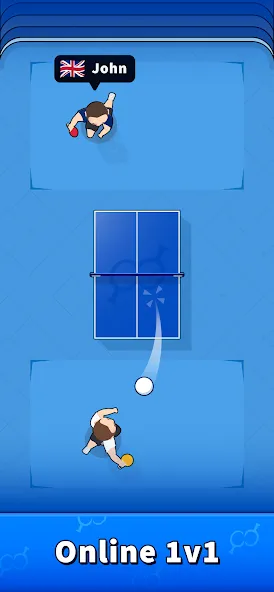 Pongfinity Duels: 1v1 Online — Мод: Много денег — скриншот 1