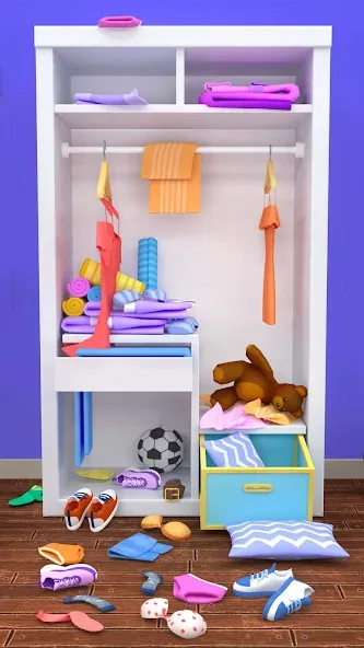 Скачать взлом Fill the Closet: Organize Game на Андроид — Все открыто — скриншот 1 Скачать взлом Fill the Closet: Organize Game на Андроид — Все открыто — скриншот 1