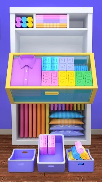 Скачать взлом Fill the Closet: Organize Game на Андроид — Все открыто — скриншот 3 Скачать взлом Fill the Closet: Organize Game на Андроид — Все открыто — скриншот 3