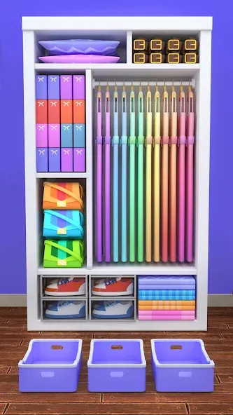 Скачать взлом Fill the Closet: Organize Game на Андроид — Все открыто — скриншот 4 Скачать взлом Fill the Closet: Organize Game на Андроид — Все открыто — скриншот 4